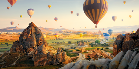 Hot air balloons, Cappadocia
