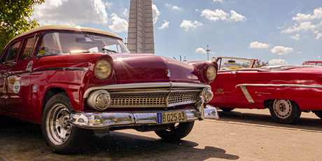 Classic cars, Revolution Square in Havana Photo by Aurelien Courtet on Unsplash