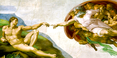 Michelangelo's Creation of Adam, Sistine Chapel photo by Urek Meniashvili