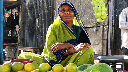 Fruit merchant in India