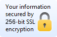Your information secured by 256-bit SSL encryption